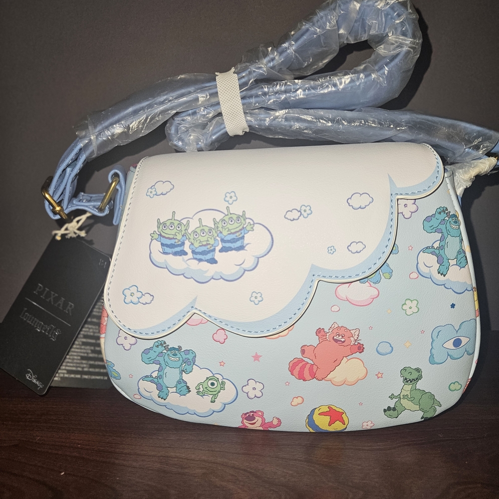 Loungefly Disney Pixar Characters Clouds Crossbody Bag